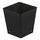 Gro Pro Injection Molded Plastic Pot - 5.5in x 5.5in x 5.25in - Square - Black
