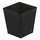 Gro Pro Injection Molded Plastic Pot - 5.5in x 5.5in x 5.25in - Square - Black