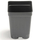 Landmark Thermoformed Square Pot - Deep | X-3PD - Deep - 2.63in L x 2.63in W x 3.5in H - Black