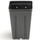 Landmark Thermoformed Square Pot - Extra Deep | X-4PXD - 3.5in L x 3.5in W x 5.02in H - Gray