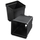 T.O. Plastics Deep Pot | Square - 4.5in - Black - 4.2in D x 4.91in H - 1.13qt (65.42cu in) - Thermoformed