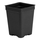 The HC Companies Square Deep Press Fit Pot | Black - 2.62in D x 3.5in H - Max Liquid Volume: 9.47oz
