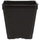 The HC Companies Square Deep Press Fit Pot | Black - 3.5in D x 3.5in H - Max Liquid Volume: 1.08pt