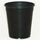 Summit Plastic JanorPot Geranium Pot | 12cm H - 4.5in - Round Geranium - Black - 4-3/4in Diam x 3-5/16 H
