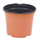 Summit Plastic JanorPot | 19cm L - 7.5in - Round - Black/Terra Cotta - 7-1/2in W x 6in D