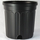 Nursery Supplies Blow-Molded Custom Trade Pot | Squat Trade #1 - Black - Round - 6.5in D x 6.5in H - .63gal (2.37L)