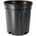 Nursery Supplies Classic Custom Blow-Molded Pot | Trade #1 - Black - Round - 6.375in D x 7.25in H - .73gal (2.78L) - ( Case of 100)