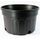 Nursery Supplies Classic Custom Blow-Molded Mum Pot | Trade - Small Mum Pan - Black - Round - 8in D x 5.125in H - .77gal (2.90L) (Case of 130)