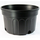 Nursery Supplies Classic Custom Blow-Molded Mum Pot | Trade - Small Mum Pan - Black - Round - 8in D x 5.125in H - .77gal (2.90L) (Case of 130)