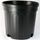Nursery Supplies Blow-Molded Custom Trade Pot | Trade #1 - Black - Round - 7.75in D x 7in H - 1gal (3.79L)
