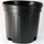 Nursery Supplies Blow-Molded Custom Trade Pot | Trade #1 - Black - Round - 7.75in D x 7in H - 1gal (3.79L)