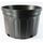 Nursery Supplies Classic Custom Blow-Molded Mum Pot | Trade - Large Mum Pan - Black - Round - 9in D x 6.125in H - 1.21gal (4.58L) (Case of 97)