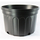 Nursery Supplies Classic Custom Blow-Molded Mum Pot | Trade - Large Mum Pan - Black - Round - 9in D x 6.125in H - 1.21gal (4.58L) (Case of 97)