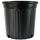 Nursery Supplies Classic Custom Blow-Molded Pot | Trade #2 - Black - Round - 9in D x 8.5in H - 1.5gal (5.68L)