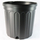 Nursery Supplies Classic Custom Blow-Molded Pot | Trade #2 - Black - Round - 9.5in D x 9.125in H - 1.94gal (7.33L)