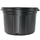 Nursery Supplies Blow-Molded Custom Trade Pot | Squat Trade #3 - Black - Round - 11.875in D x 7.875 H - 2.87gal (10.85L)