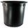 Nursery Supplies Econo-Grip Blow-Molded Squat Pot | Trade #10 - Black - Round - 14.25in D x 14.25in H - 9.16gal