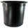 Nursery Supplies Econo-Grip Blow-Molded Squat Pot | Trade #10 - Black - Round - 14.25in D x 14.25in H - 9.16gal