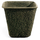 Western Pulp Square Fiber Pot | 11in - Square - 3.77gal Capacity - 11.125in Diam (top), 7.125 Diam (bottom) x 10.75in H