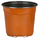 The HC Companies Co-Extruded Round Pot | 6.62in Diam x 6in H - Max Liquid Volume: 2.58qt - Terracotta