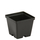 The HC Companies Thinwall Pot with Tag Locator | 3.96in W x 3.62in H - Max Liquid Volume: 1.35pt - Black