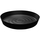 Curtis Wagner Plastics Black Vinyl Deep Plant Saucer | Black - 25in Diam