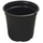 Landmark Thermoformed Round Maxi-Grow Pot | 4.33in Diam x 3.90in H - Black