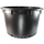 Nursery Supplies Econo-Grip Blow-Molded Squat Pot | Trade #10 - Black - Round - 17.25in D x 12.125in H - 10.69gal