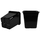 SUNPACK Tall Square Pot | 12in x 12in - Black