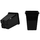 SUNPACK Tall Square Pot | 7in x 7in - Black