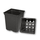 T.O. Plastics Deep Pot | Square - 5.5in - Black - 5.5in D x 5.75in H - 2.06qt - 42.45cu in - Thermoformed