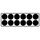 Summit Plastic Filling Tray | 12-Pocket - 9cm H - Round - Black - 2 x 6 Configuration - 21in L x 7in W x 3.5in D