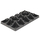 The HC Companies Ribbed Carry Tray | 20.625in L x 12.5in W x 3.5in H - Black