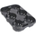 The HC Companies Space Saving Footprint Carry Tray | 20in L x 13in W x 2.5in H - Black