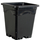 Active Aqua 9" x 9" Square Black Pot, 10" Tall, case of 24