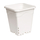 Active Aqua 9" x 9" Square White Pot, 10" Tall, case of 24