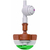 Netafim SpinNet Sprinkler Head Assembly & Check Valve | 23.4gph - Brown with Green Spinner