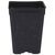 The HC Companies Square Deep Press Fit Pot - 2.62 x 3.5-in - Black - Case of 800