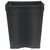 The HC Companies Square Deep Press Fit Pot - 4.12 x 5-in - Black - Case of 375