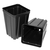 T.O. Plastics Deep Pot | Square - 3.5in - Black - 3.52in D x 5in H - 1.5pt - 42.45cu in - Thermoformed