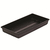 T.O. Plastics Standard Flat Tray with Holes | Black - 21.44in L x 10.94in W x 2.44in H - Thermoformed