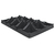 The HC Companies Ribbed Carry Tray | 20.625in L x 12.5in W x 3.5in H - Black