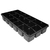 T.O. Plastics Press Fill Carry Tray | Deep - Square - Fits 3.5in - Black - 21.25in L x 10.81in W x 3.5in H - Thermoformed