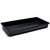 T.O. Plastics Standard Flat Tray with Holes | Black - 21.44in L x 10.94in W x 2.44in H - Thermoformed