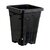 Active Aqua Square Pot - 5 x 5 x 7-in - Black - Case of 100