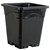 Active Aqua 9" x 9" Square Black Pot, 10" Tall, case of 24