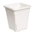 Active Aqua 9" x 9" Square White Pot, 10" Tall, case of 24