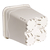 Active Aqua 9" x 9" Square White Pot, 10" Tall, case of 24