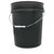 Hydrofarm Black Bucket - 5 Gal