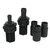 Hydro Flow Ebb & Flow Fitting Kit - 1/2-in & 3/4-in Outlets